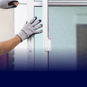 Worker doing window maintenance